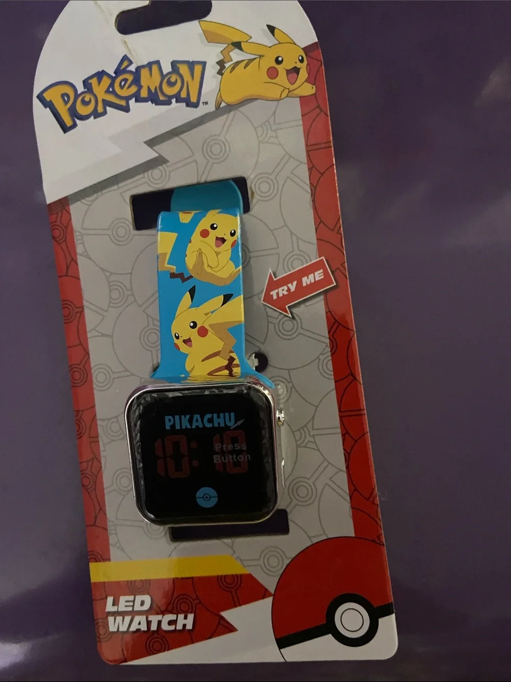 Pikachu Kids LED Smartwatch - Blue Pikachu Design